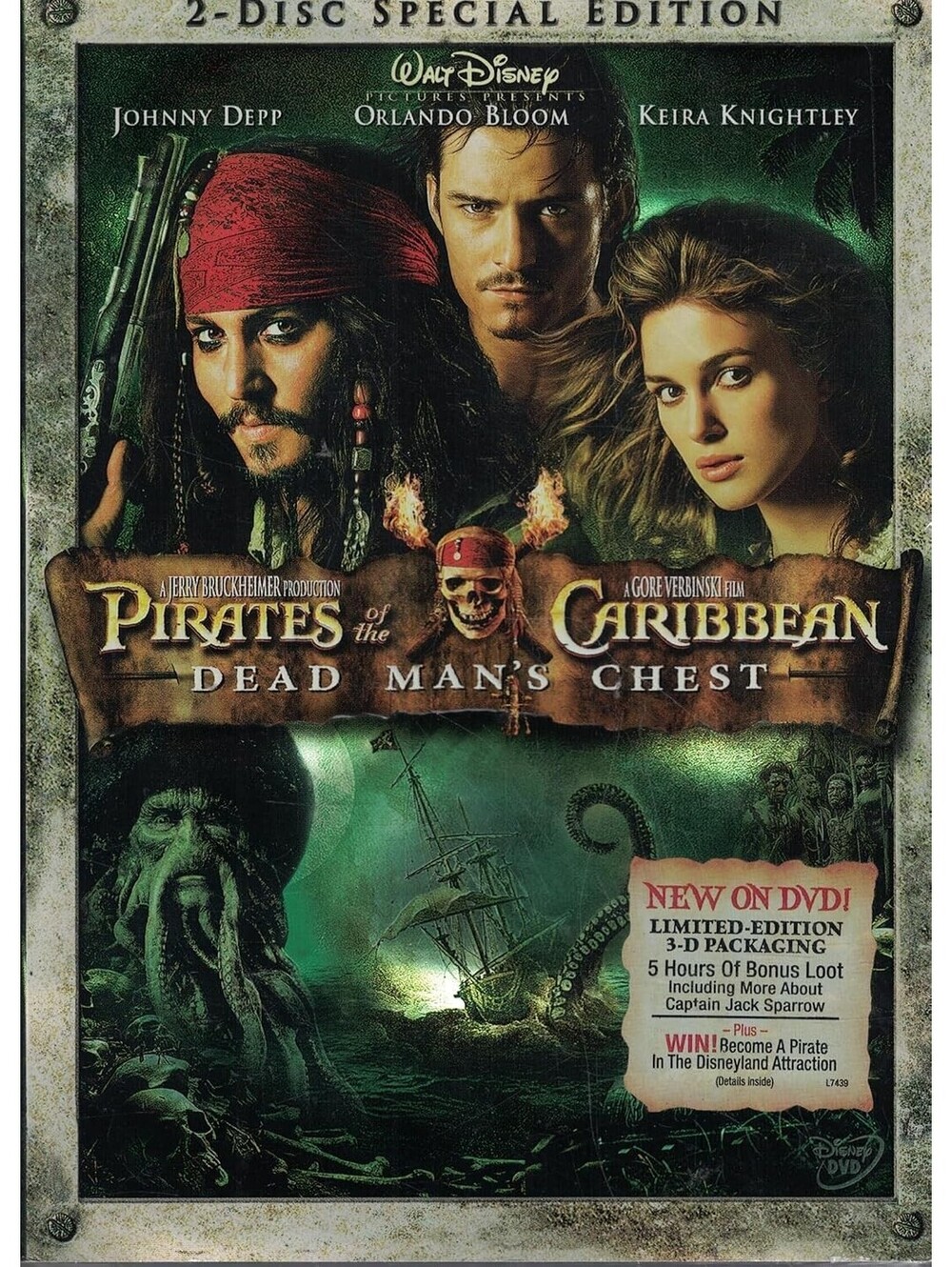 Pirates of the Caribbean: Dead Man's Chest (DVD, 2006) 2-Disc Special Edition